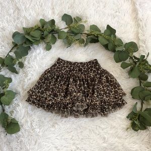 Fluffy Cheetah Skirt